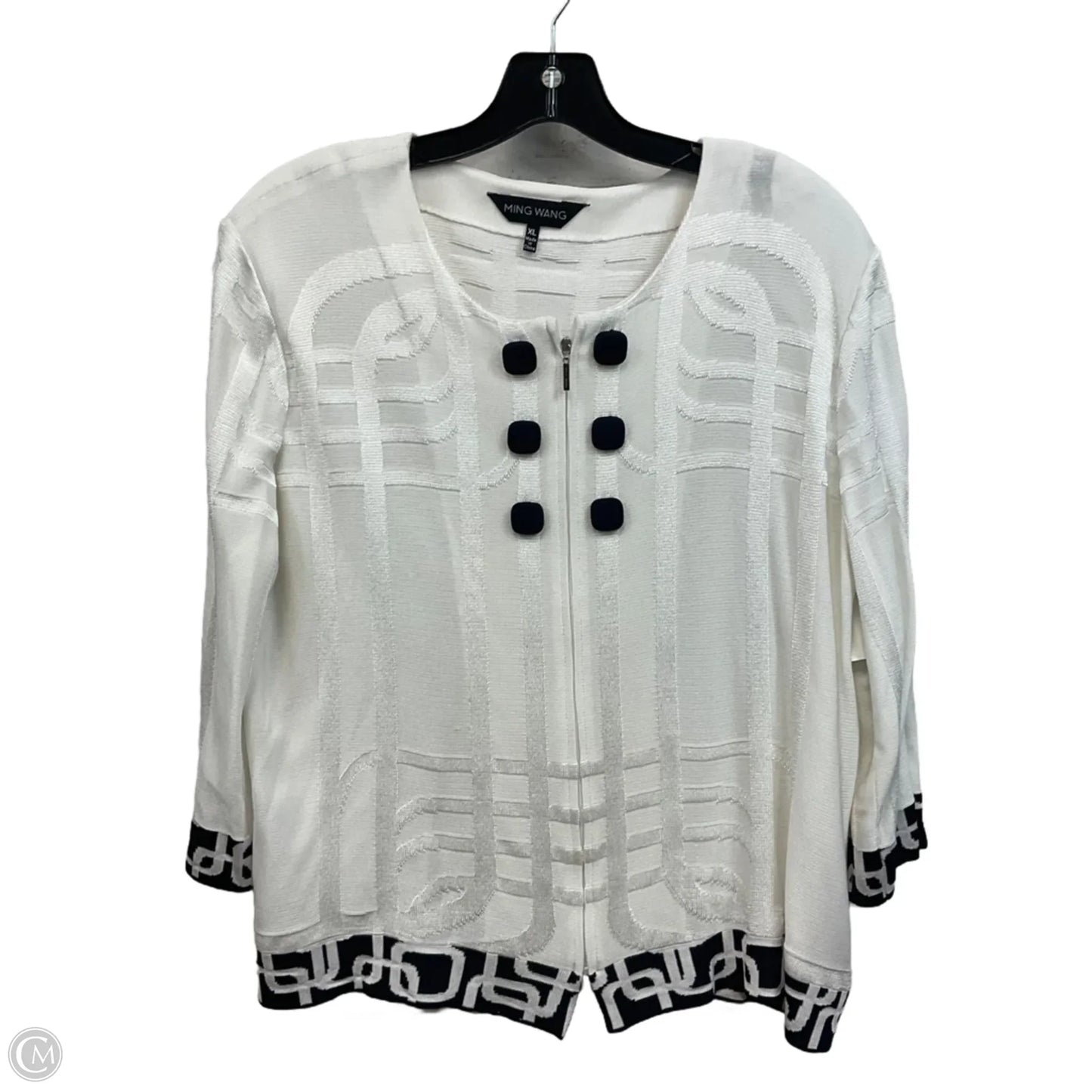 Jacket Other By Ming Wang In White, Size: Xl