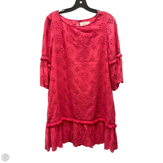 Dress Casual Short By Anthropologie In Pink, Size: S