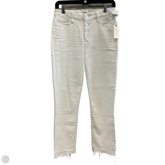 Jeans Cropped By Paige In White Denim, Size: 6