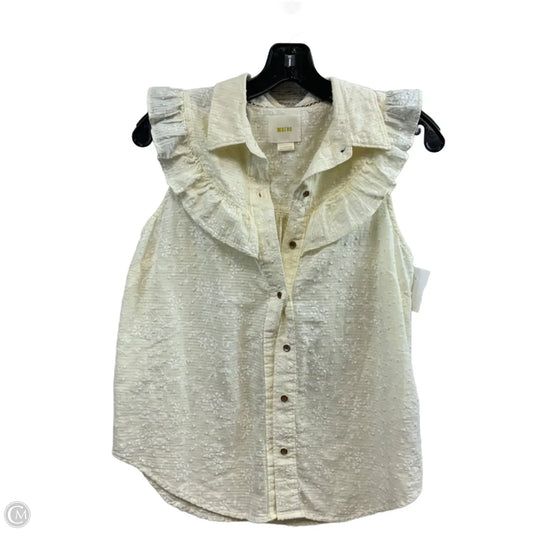Blouse Sleeveless By Maeve In Cream, Size: S