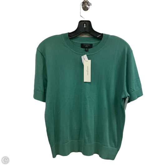 Top Short Sleeve By Banana Republic In Green, Size: S