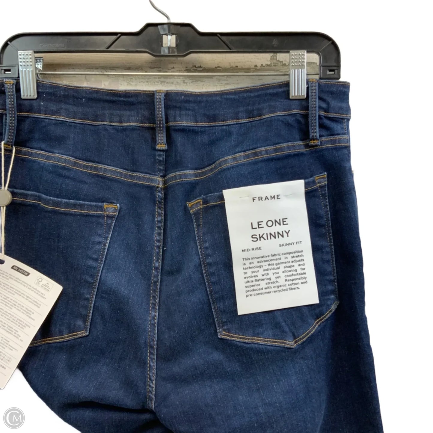 Jeans Skinny By Frame In Blue Denim, Size: 2