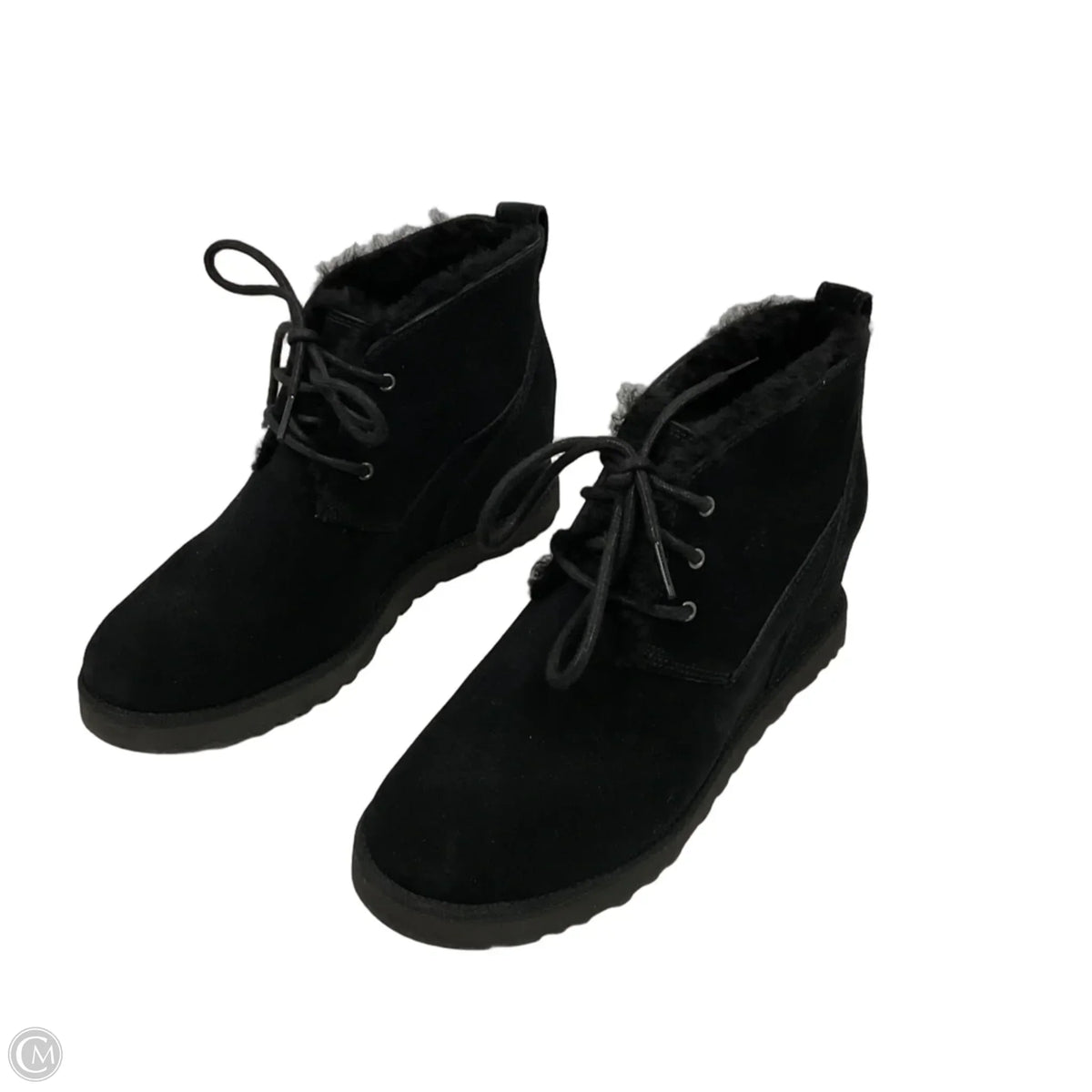 Boots Ankle Heels By Ugg In Black, Size: 9