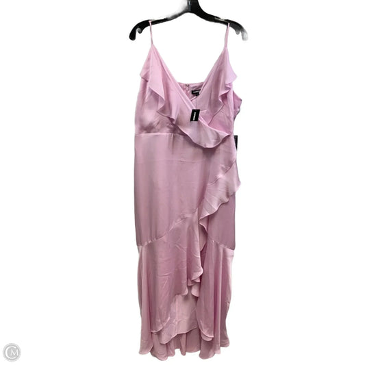 Dress Party Long By Express In Pink, Size: Xl