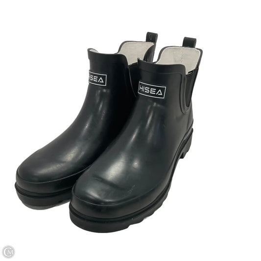 Boots Rain By Hisea In Black, Size: 9