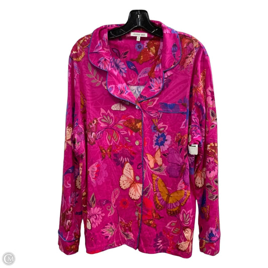 Nightshirt By Johnny Was In Pink, Size: Xl