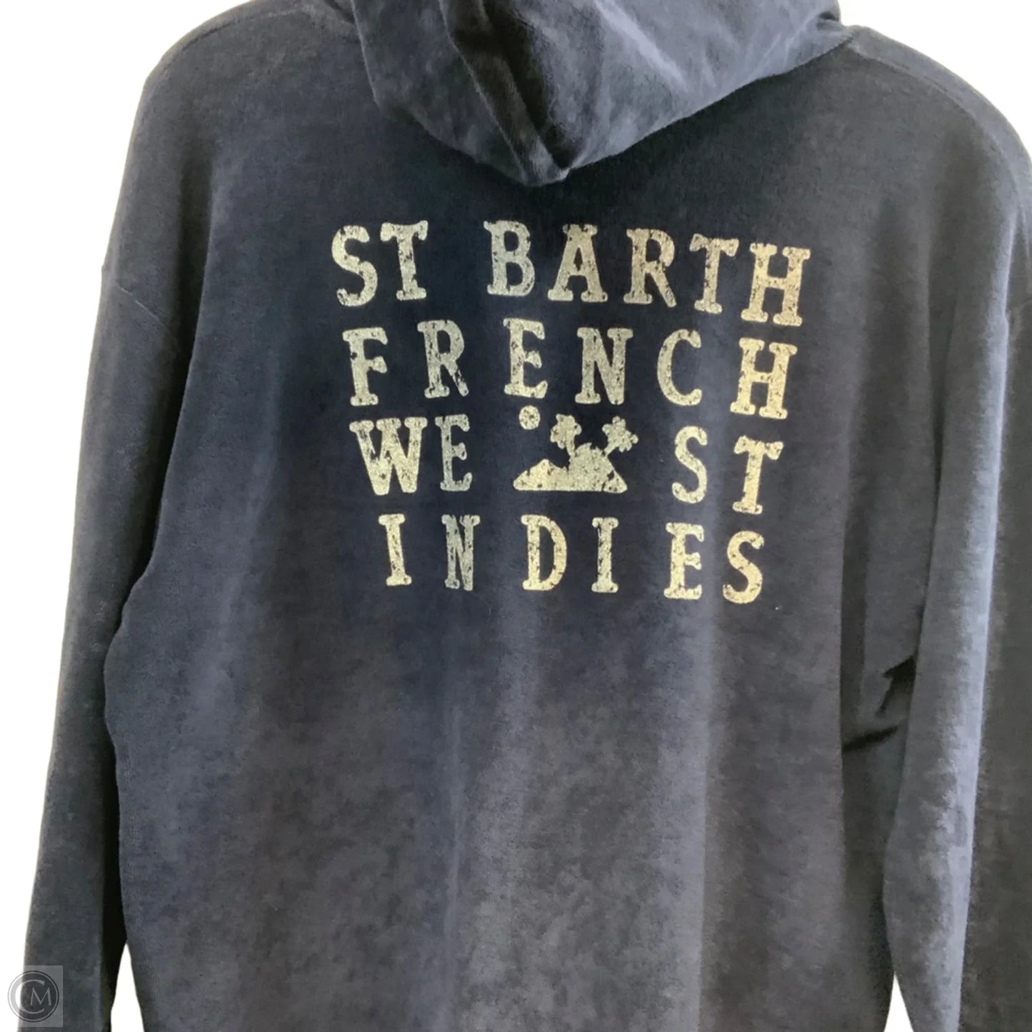 Sweatshirt Hoodie By PATI DE ST BARTH In Blue, Size: L