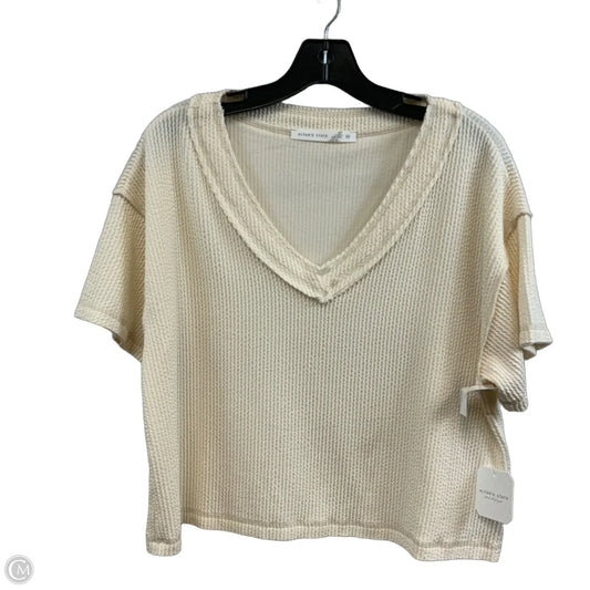 Top Short Sleeve By Altard State In Cream, Size: Xs
