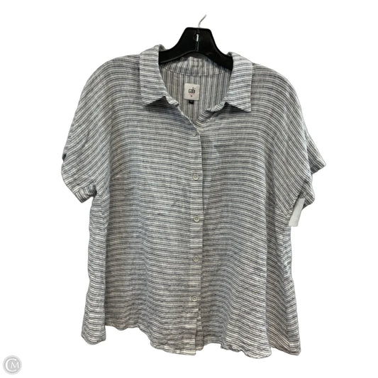 Top Short Sleeve By Cabi In Blue, Size: M