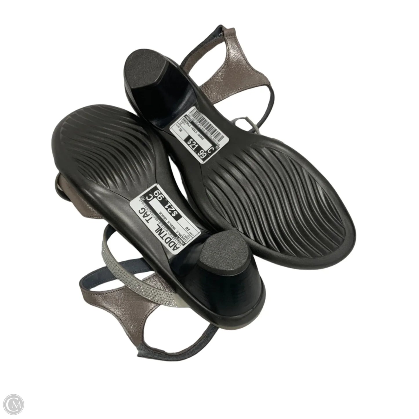 Sandals Heels Wedge By Naot In Grey, Size: 10