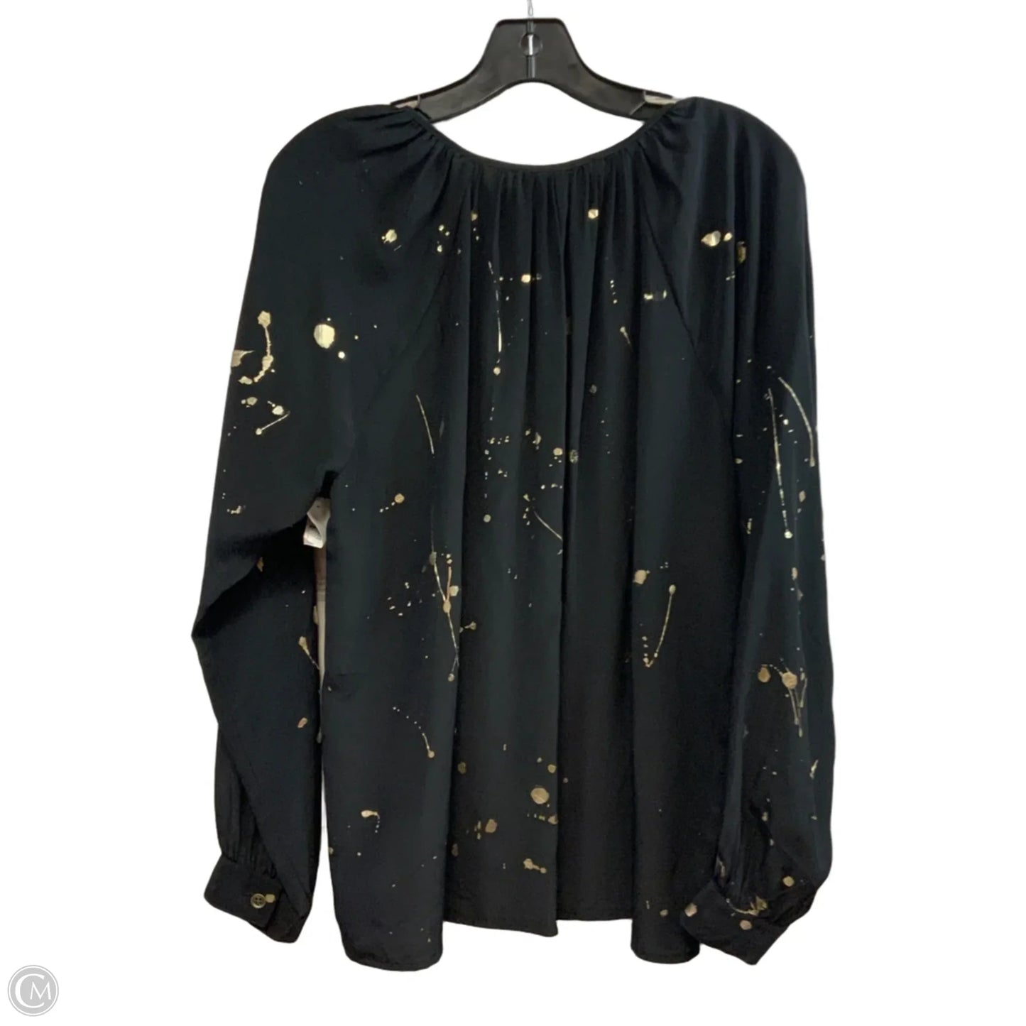 Blouse Long Sleeve By Eleven six In Black, Size: Xs