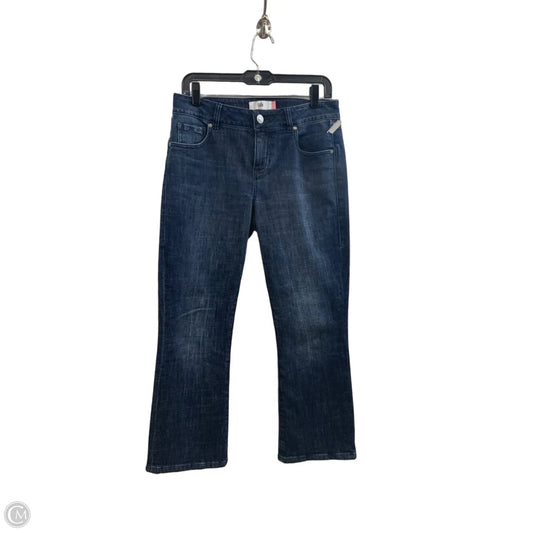 Jeans Flared By Cabi In Blue Denim, Size: 4