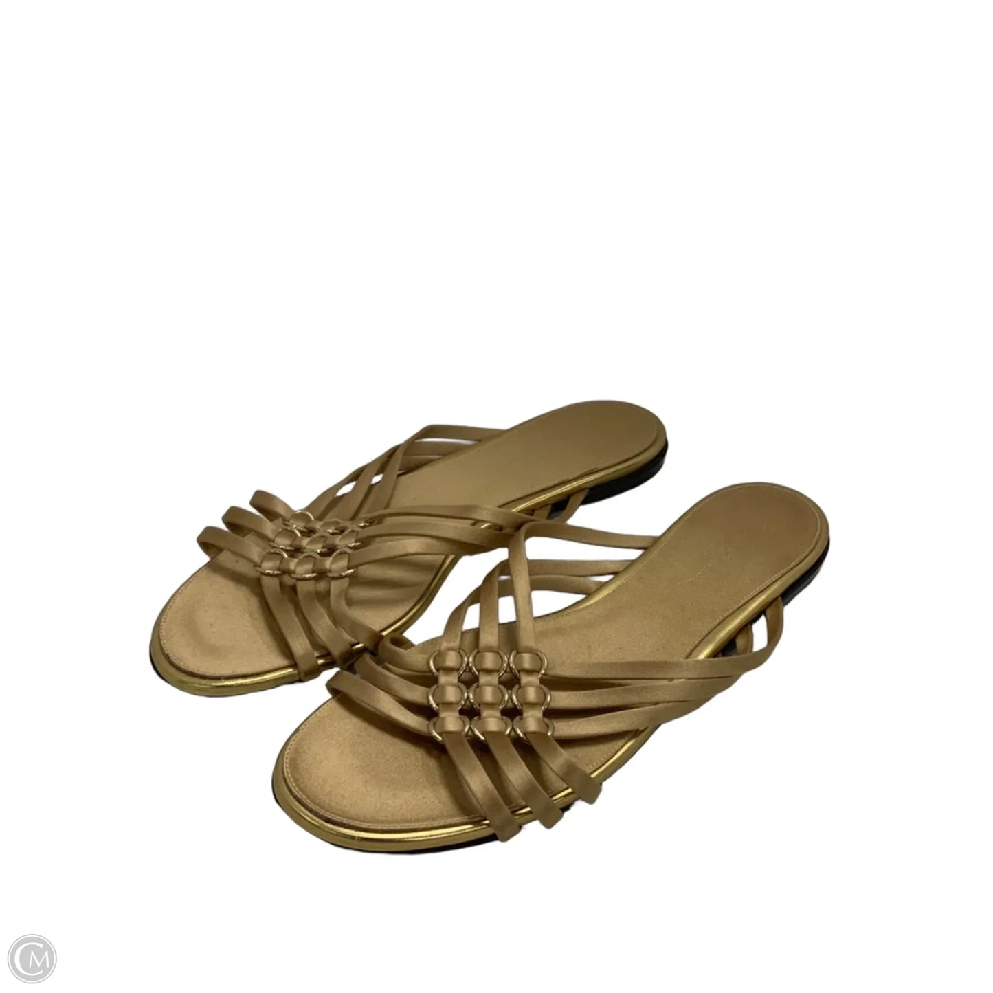 Sandals Flats By Cma In Gold, Size: 9