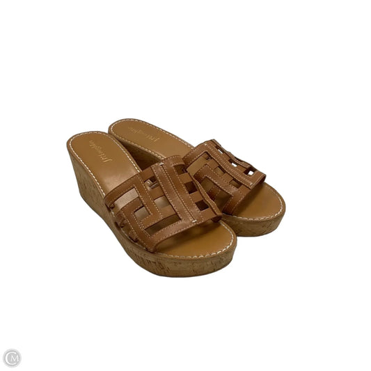 Sandals Heels Wedge By J Mclaughlin In Brown, Size: 9