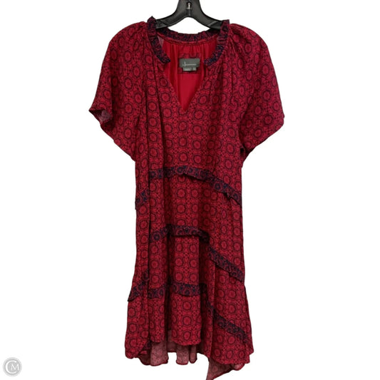 Dress Casual Short By Anthropologie In Red, Size: L