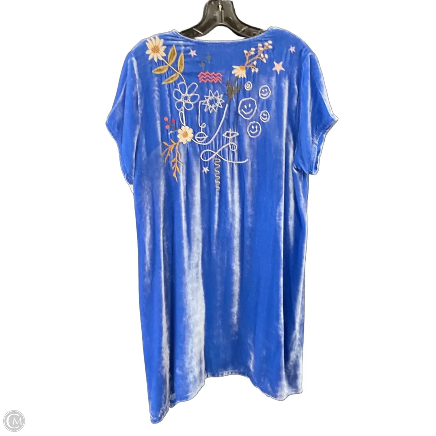 Dress Casual Short By Johnny Was In Blue, Size: L