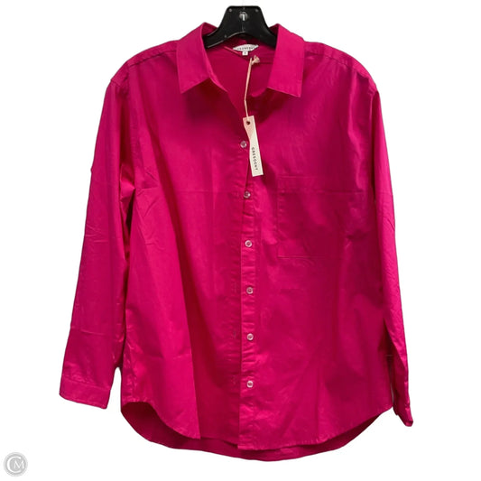 Blouse Long Sleeve By CRESCENT In Pink, Size: S