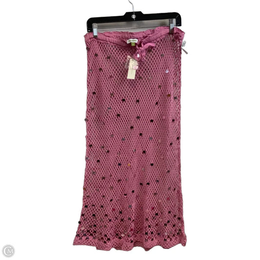 Swimwear Cover-up By Anthropologie In Pink, Size: L