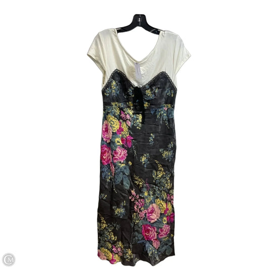 Dress Casual Midi By Anthropologie In Black, Size: Lp