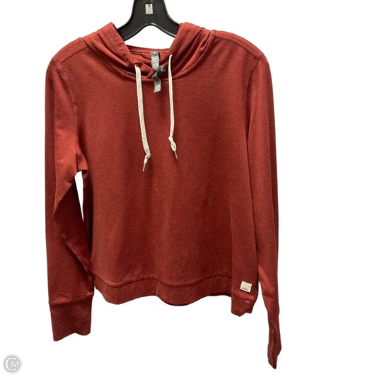 Athletic Top Long Sleeve Hoodie By Vuori In Brown, Size: M