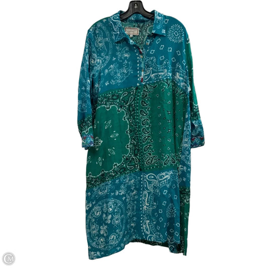 Dress Casual Midi By Johnny Was In Green, Size: S