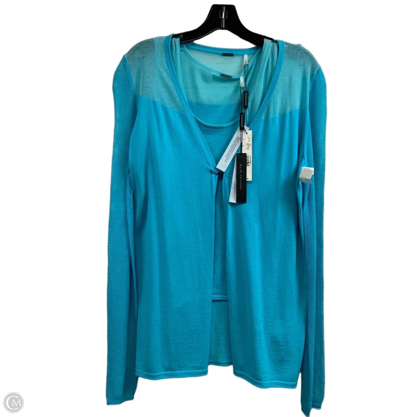 Cardigan By Elie Tahari In Blue, Size: M