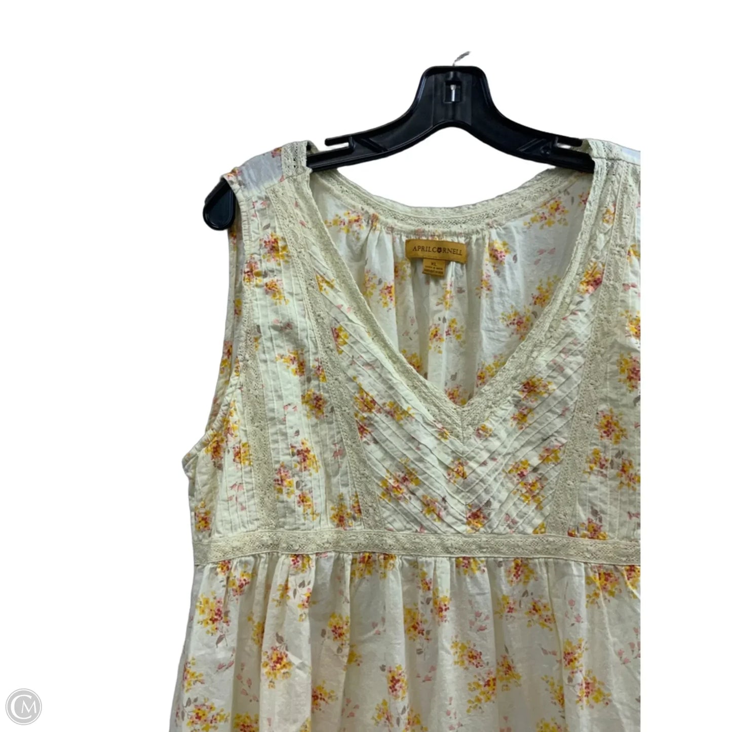 Dress Casual Maxi By April Carnell In Yellow, Size: Xl