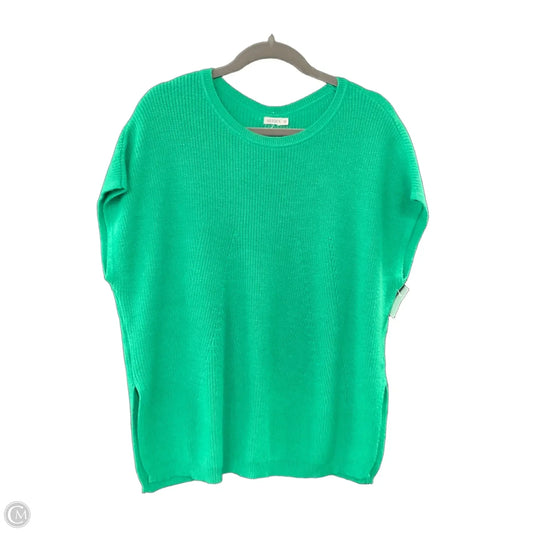 Sweater Short Sleeve By Mer Sea In Green, Size: Osfm