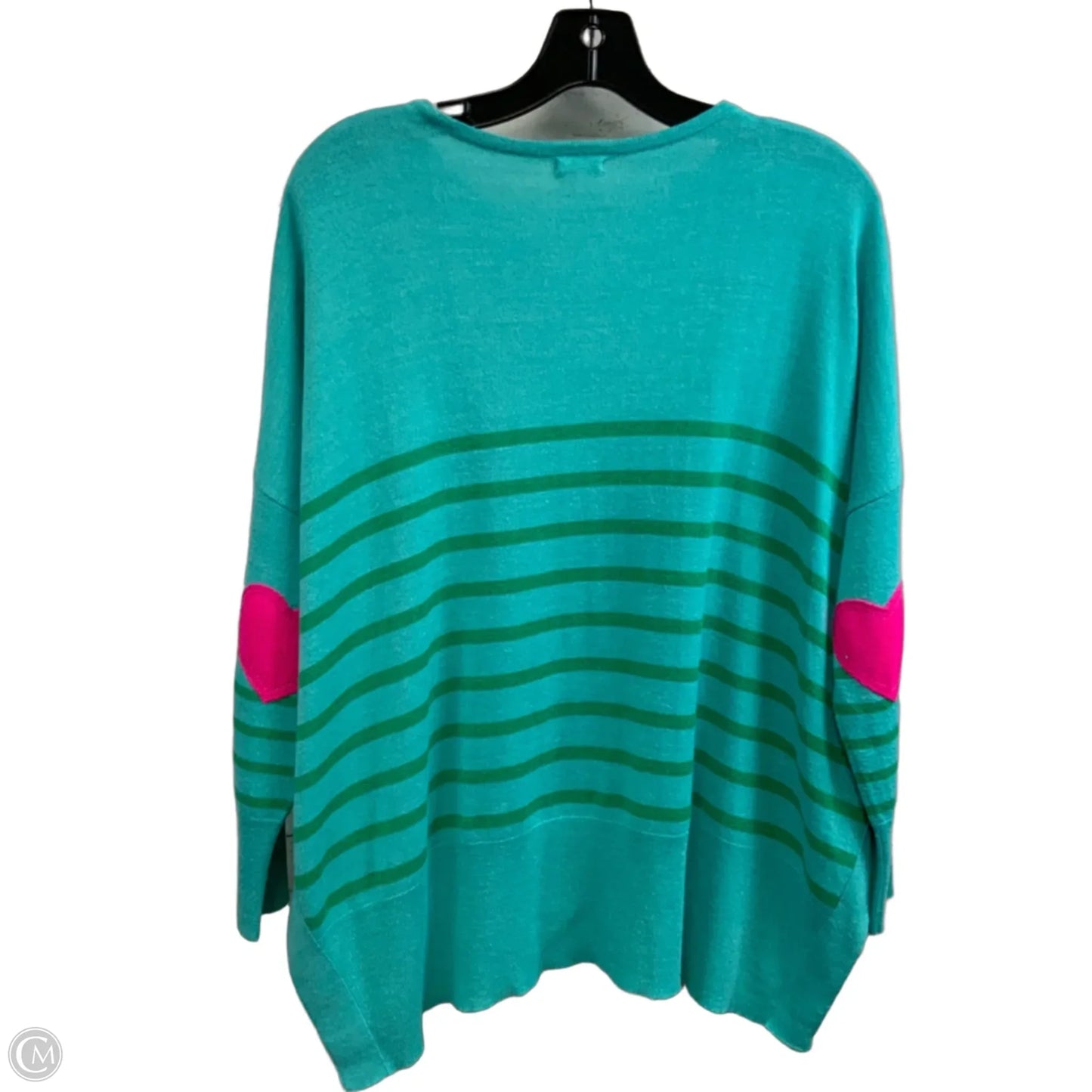 Top 3/4 Sleeve By Mer Sea In Green, Size: Osfm