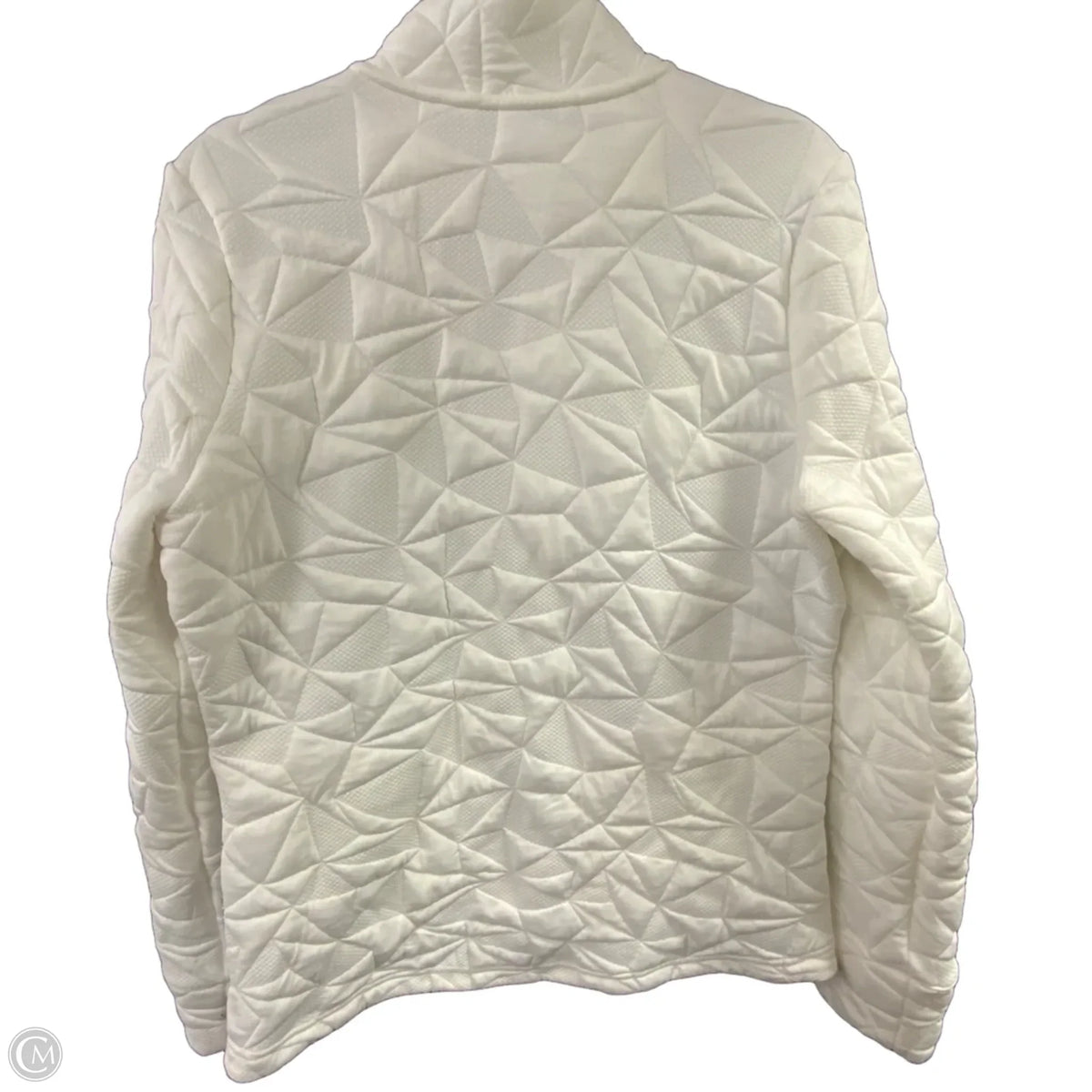 Athletic Jacket By Level Wear In White, Size: L