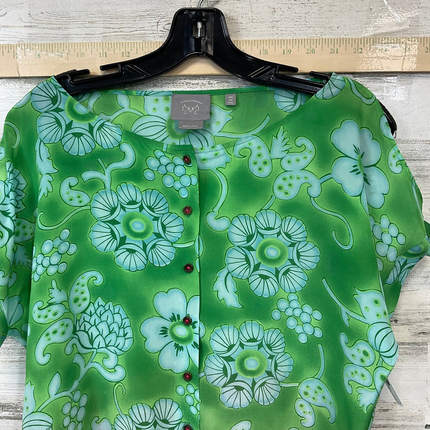 Blouse Short Sleeve By Anthropologie  Size: S