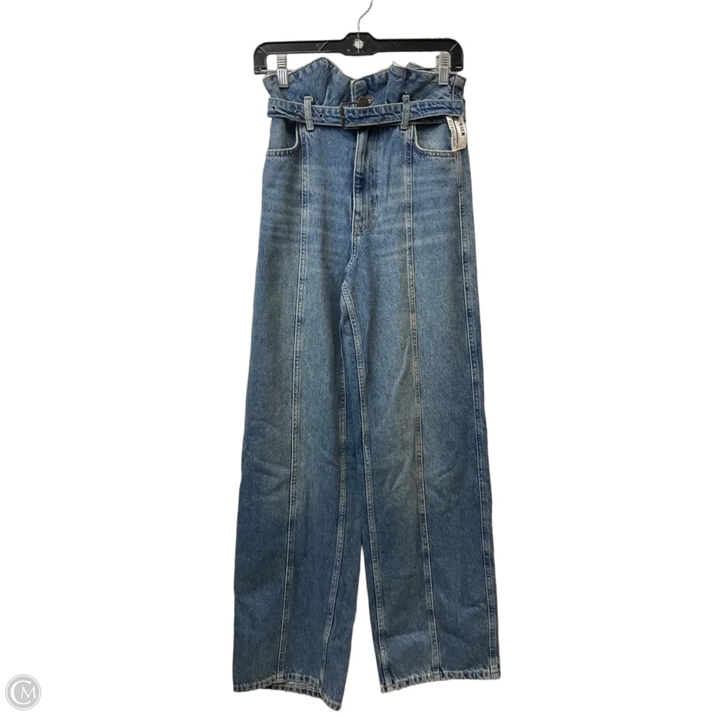 Jeans Straight By Zara In Blue Denim, Size: 2