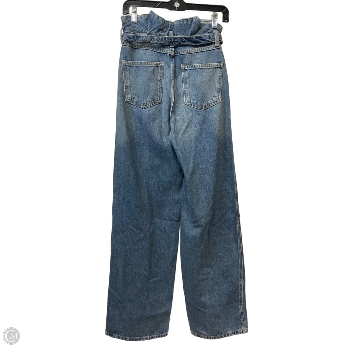 Jeans Straight By Zara In Blue Denim, Size: 2