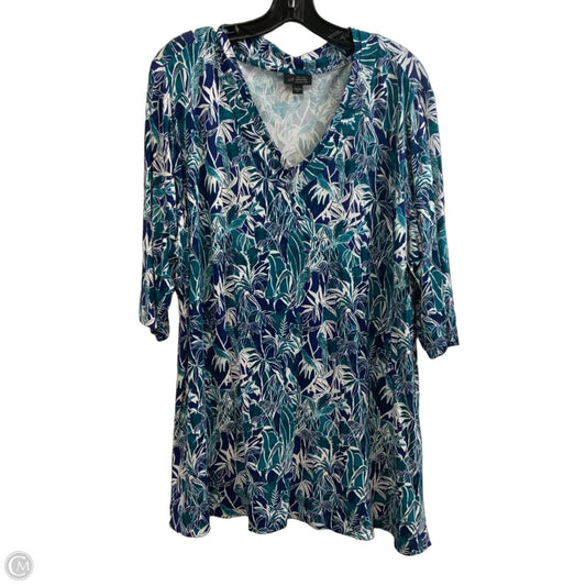 Top 3/4 Sleeve By J. Jill In Green, Size: 2x