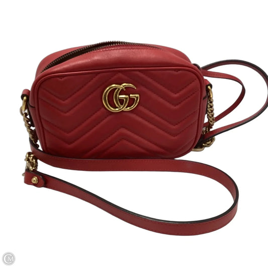 Crossbody Luxury Designer By Gucci, Size: Small
