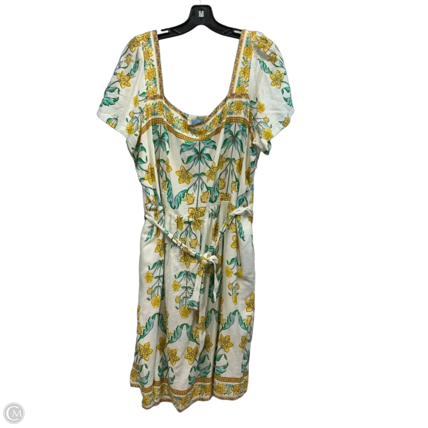 Dress Casual Short By Draper James Rsvp In Cream, Size: Xxl