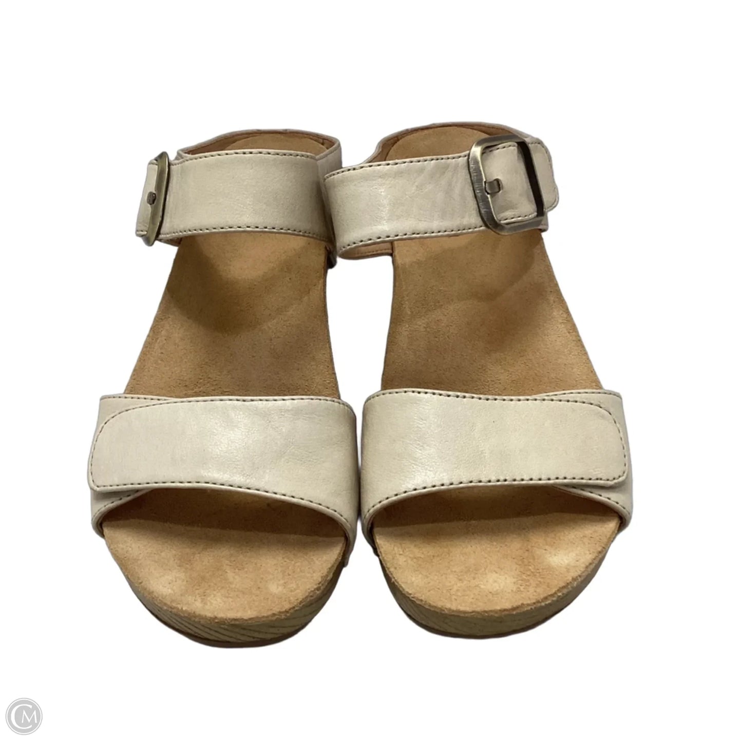 Sandals Heels Block By Dansko In Cream, Size: 9