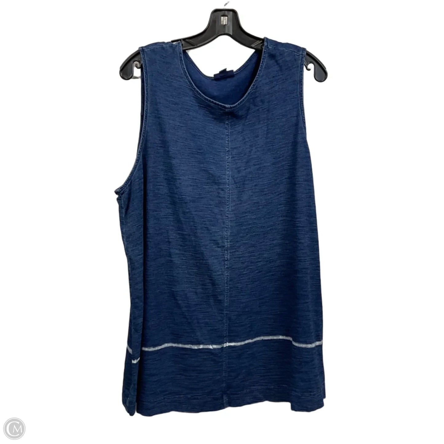 Top Sleeveless By Pure Jill In Blue, Size: 2x