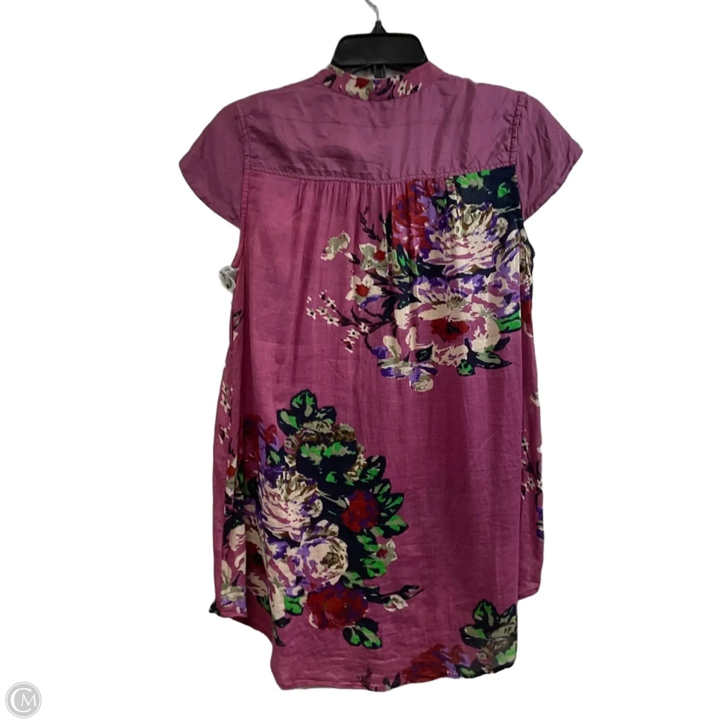 Blouse Short Sleeve By Soft Surroundings In Purple, Size: Xs