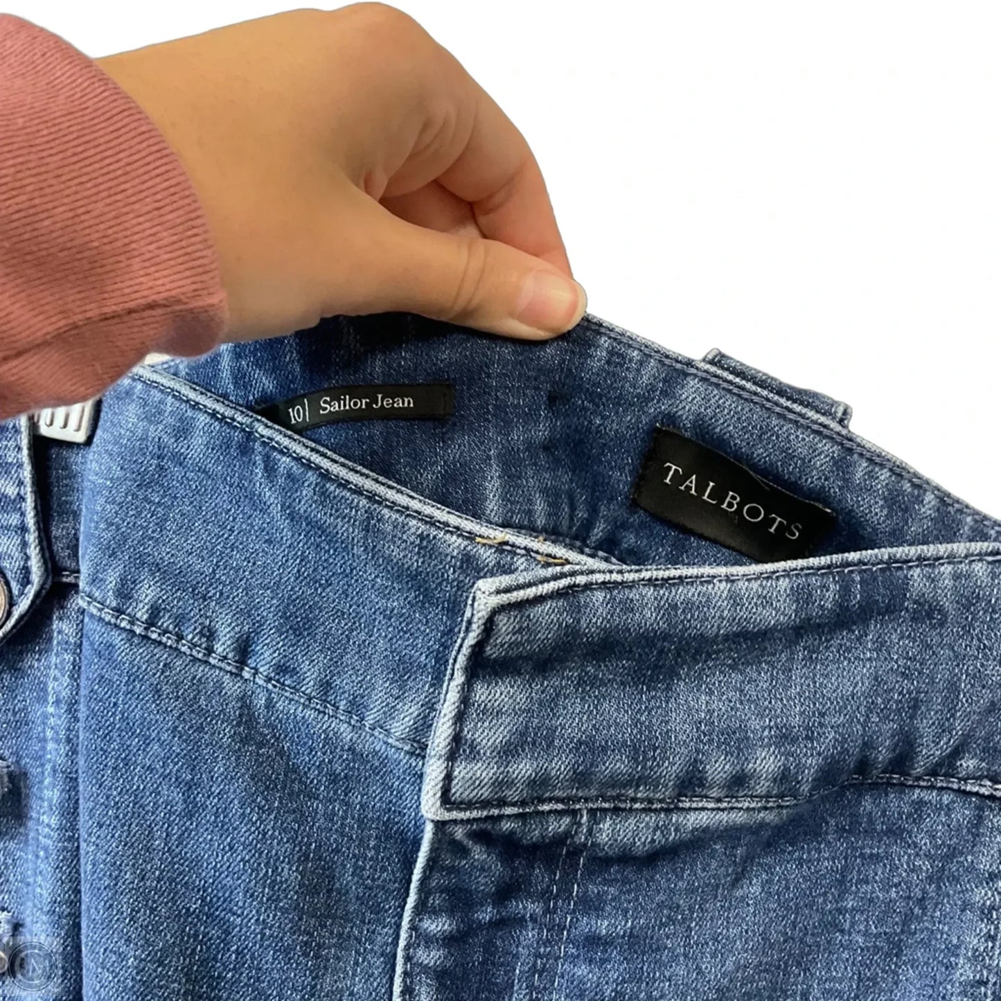 Jeans Straight By Talbots In Blue Denim, Size: 10
