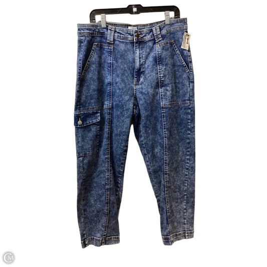 Jeans Straight By Time And Tru In Blue Denim, Size: Xl