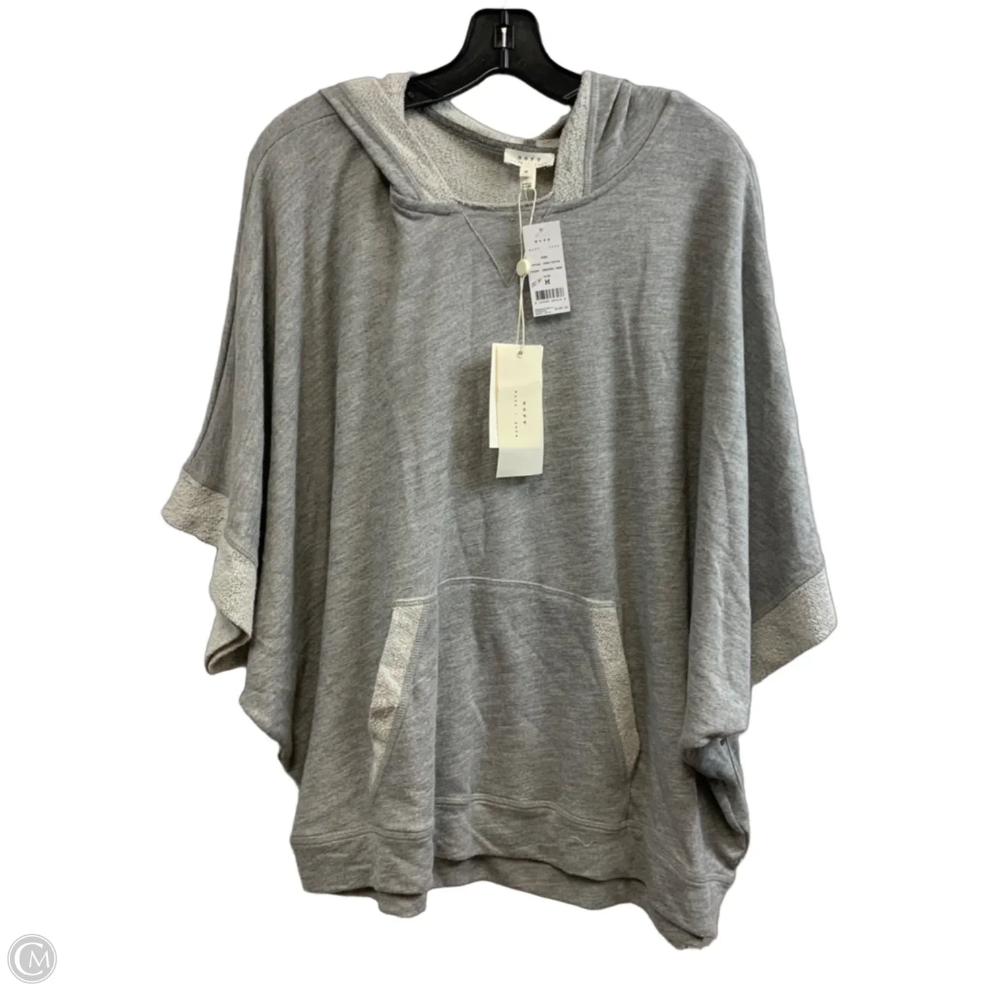 Hoodie Short Sleeve By Joie In Grey, Size: M