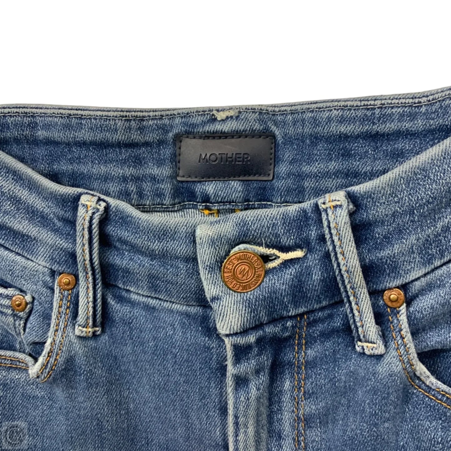 Jeans Skinny By Mother In Blue Denim, Size: 0