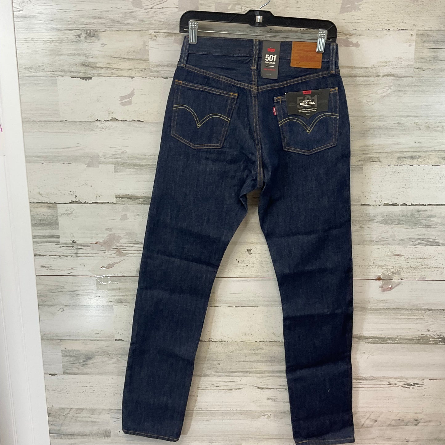 Jeans Straight By Levis In Blue, Size: 4