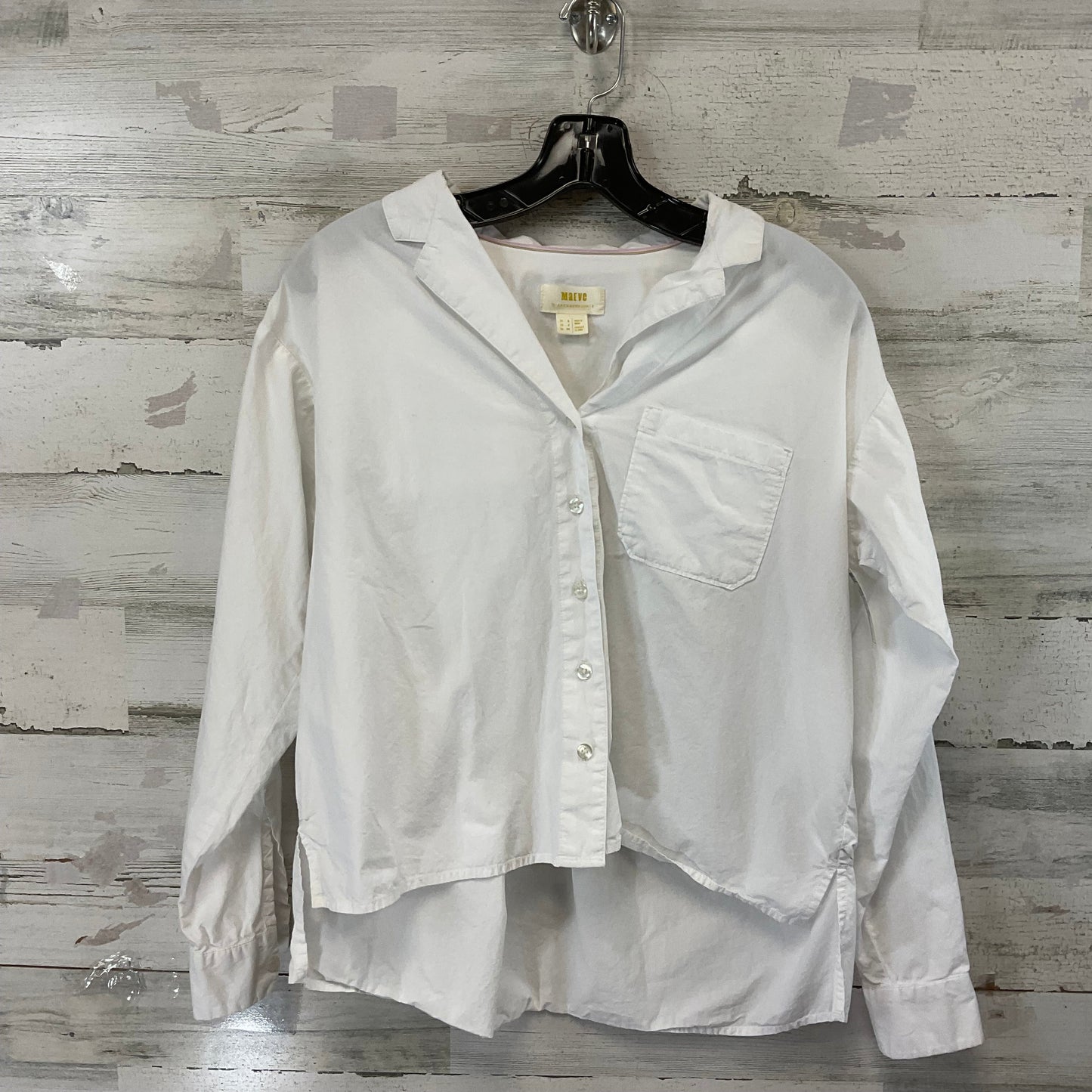 Blouse Long Sleeve By Maeve In White, Size: Xs