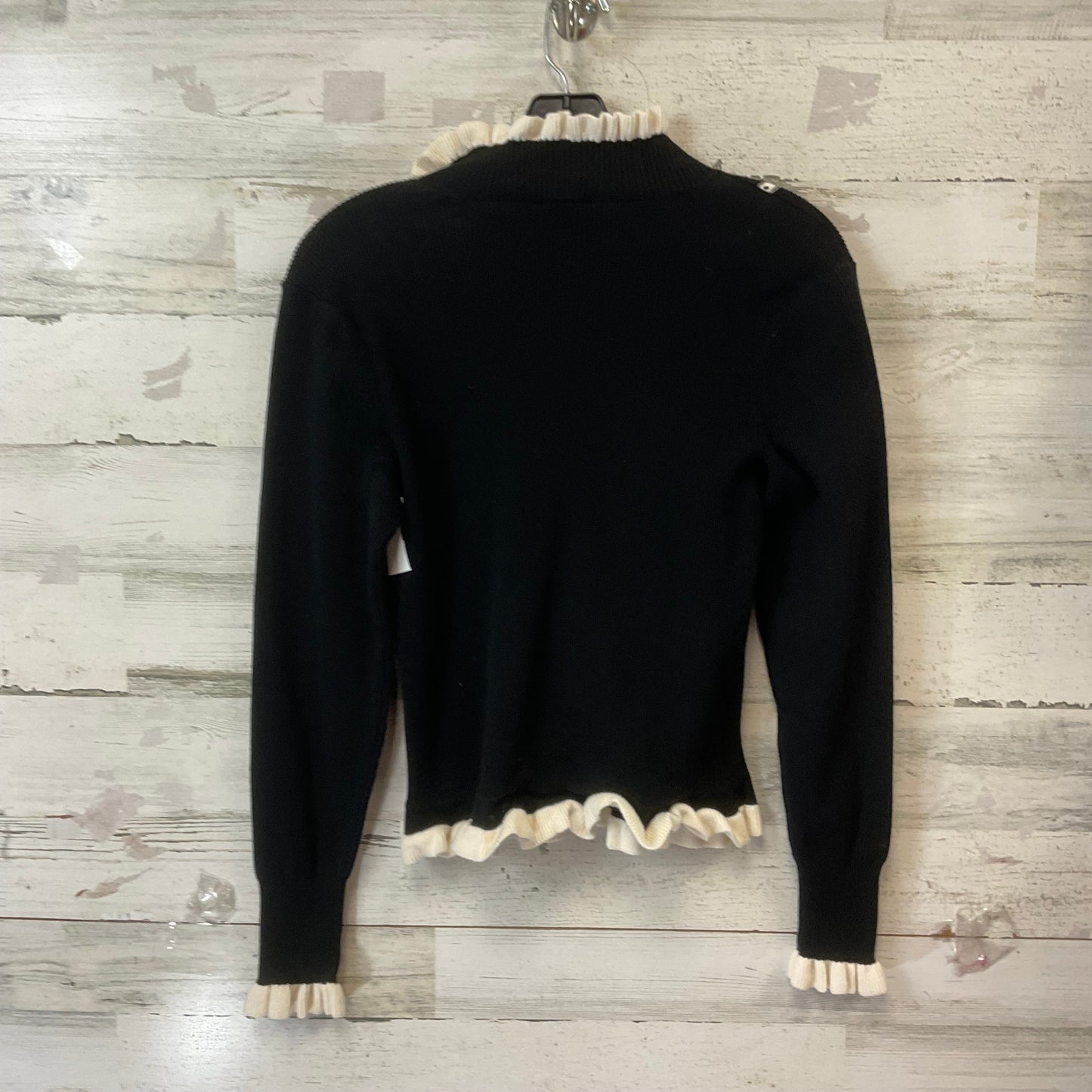 Sweater By Cabi In Black & White, Size: S