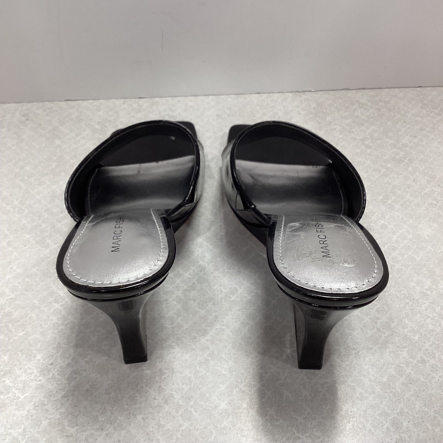 Sandals Heels Block By Marc Fisher In Black, Size: 7.5