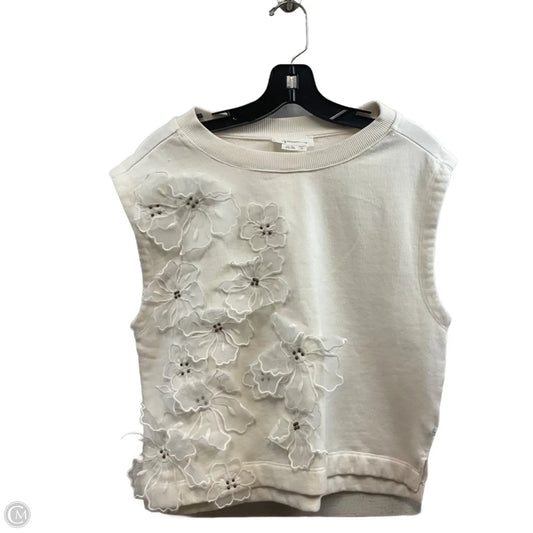 Top Sleeveless By Anthropologie In White, Size: Xs