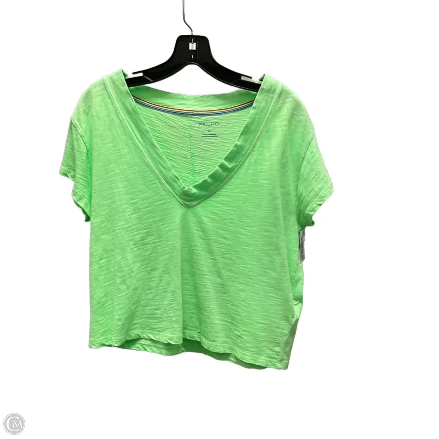 Top Short Sleeve Basic By Pilcro In Green, Size: Xs