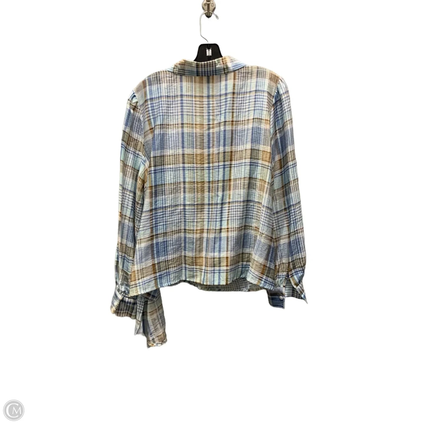 Top Long Sleeve By Ana In Blue, Size: Xl